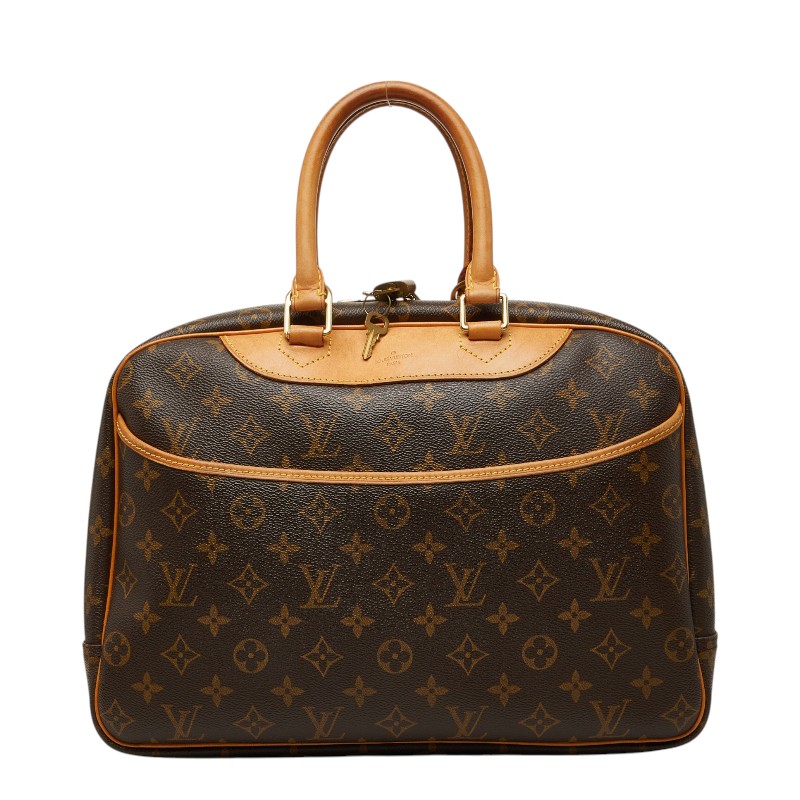ルイ ヴィトン モノグラム ドーヴィル ハンドバッグ M47270 ブラウン PVC レザー レディース LOUIS VUITTON 【中古】｜【銀座パリス】　店