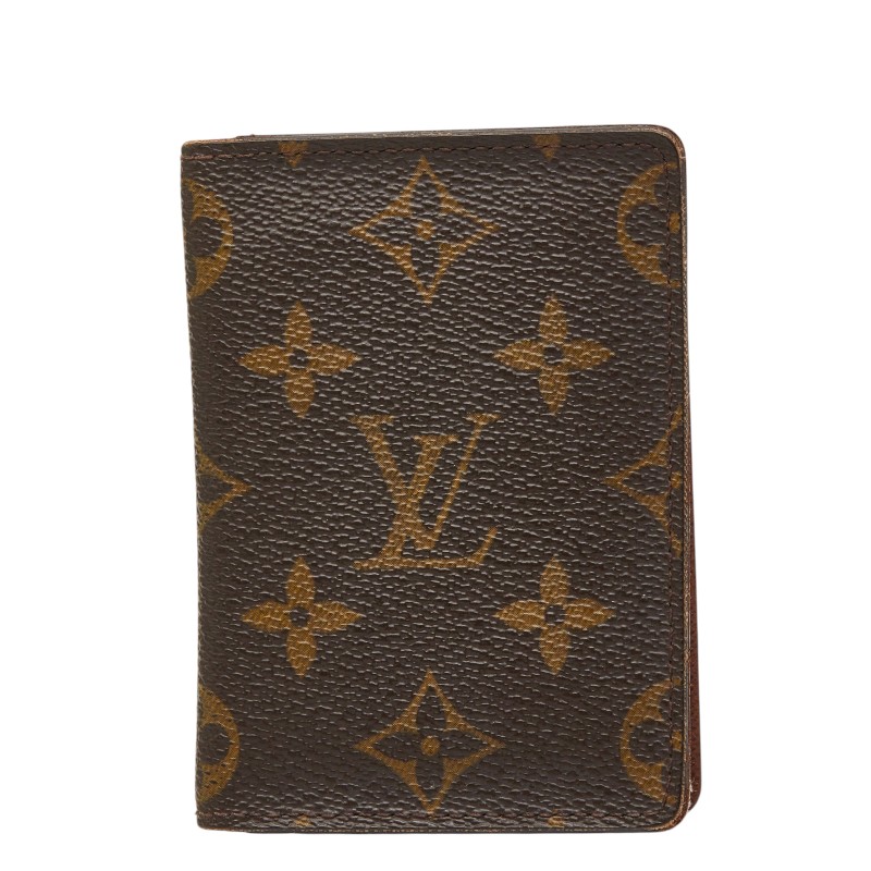 ルイ ヴィトン モノグラム ポルト カルト パス ヴェルティカル パスケース M66541 ブラウン PVC レザー レディース LOUIS VUITTON 【中古】｜【銀座パリス】　店