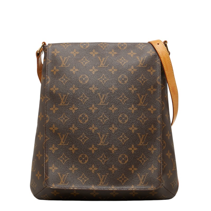 ルイ ヴィトン モノグラム ミュゼット 斜め掛け ショルダーバッグ M51256 ブラウン PVC レザー レディース LOUIS VUITTON 【中古】｜【銀座パリス】　店