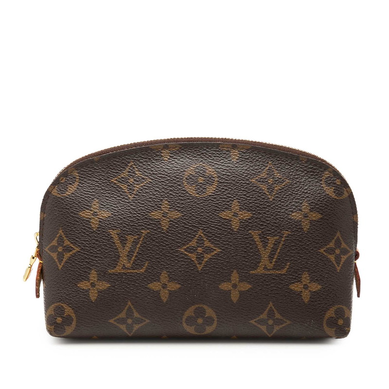 ルイ ヴィトン モノグラム ポシェット コスメティックPM ポーチ M47515 ブラウン PVC レザー レディース LOUIS VUITTON 【中古】｜【銀座パリス】　店