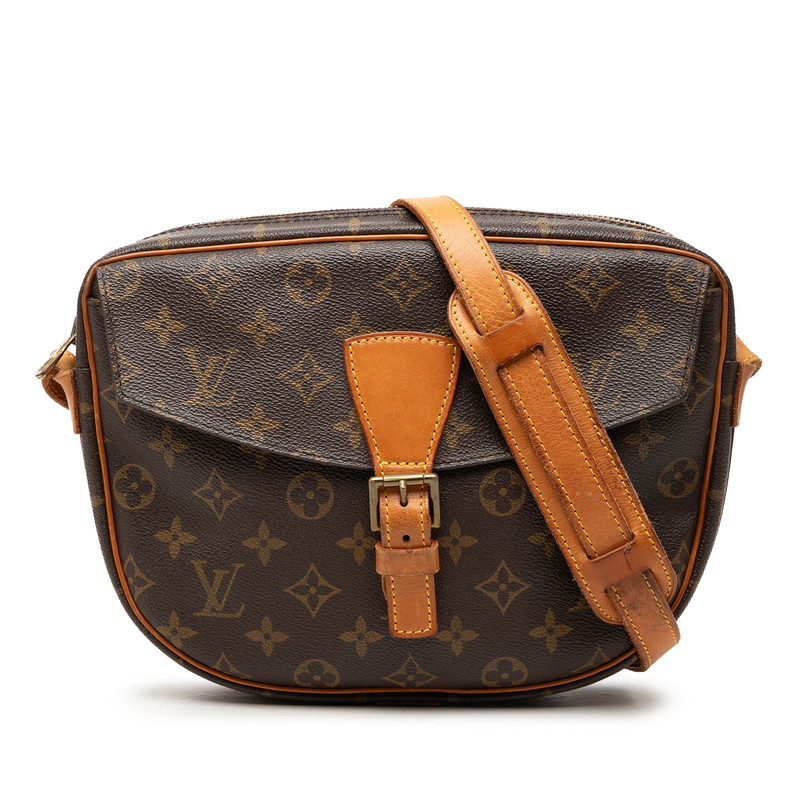 ルイ ヴィトン モノグラム ジュヌフィーユGM 斜め掛け ショルダーバッグ M51225 ブラウン PVC レザー レディース LOUIS VUITTON 【中古】｜【銀座パリス】　店