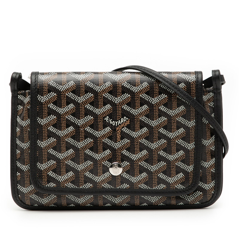 ゴヤール プリュメ ショルダーバッグ ポーチウォレット ブラック マルチカラー PVC レザー レディース GOYARD 【中古】｜【銀座パリス】　店