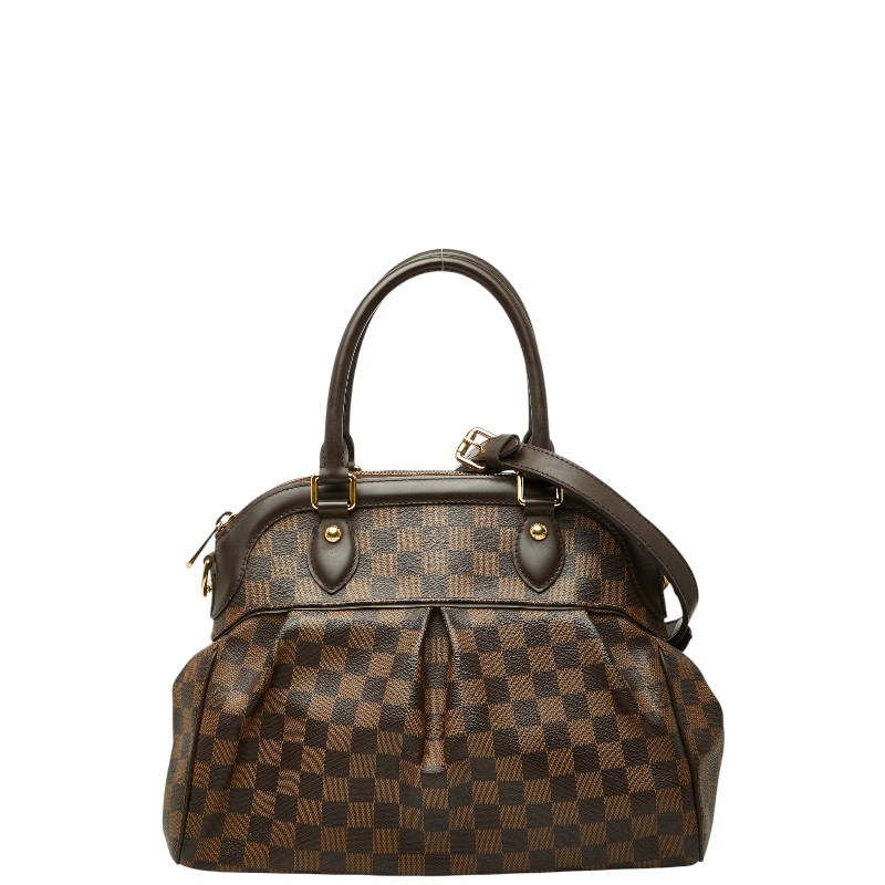 ルイ ヴィトン ダミエ トレヴィPM ハンドバッグ ショルダーバッグ 2WAY N51997 ブラウン PVC レザー レディース LOUIS VUITTON 【中古】|【銀座パリス】 店