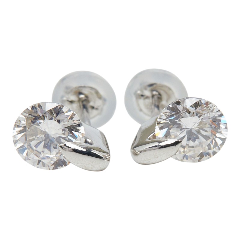 Pt900 プラチナ ダイヤモンド ダイヤ1.24ct スタッドピアス ピアス レディース 【中古】|【銀座パリス】 店