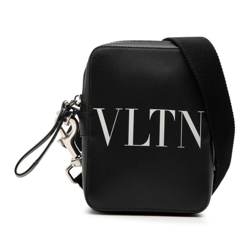 ヴァレンチノ ガラヴァーニ VLTN 斜め掛け ショルダーバッグ ブラック レザー レディース Valentino 【中古】|【銀座パリス】 店