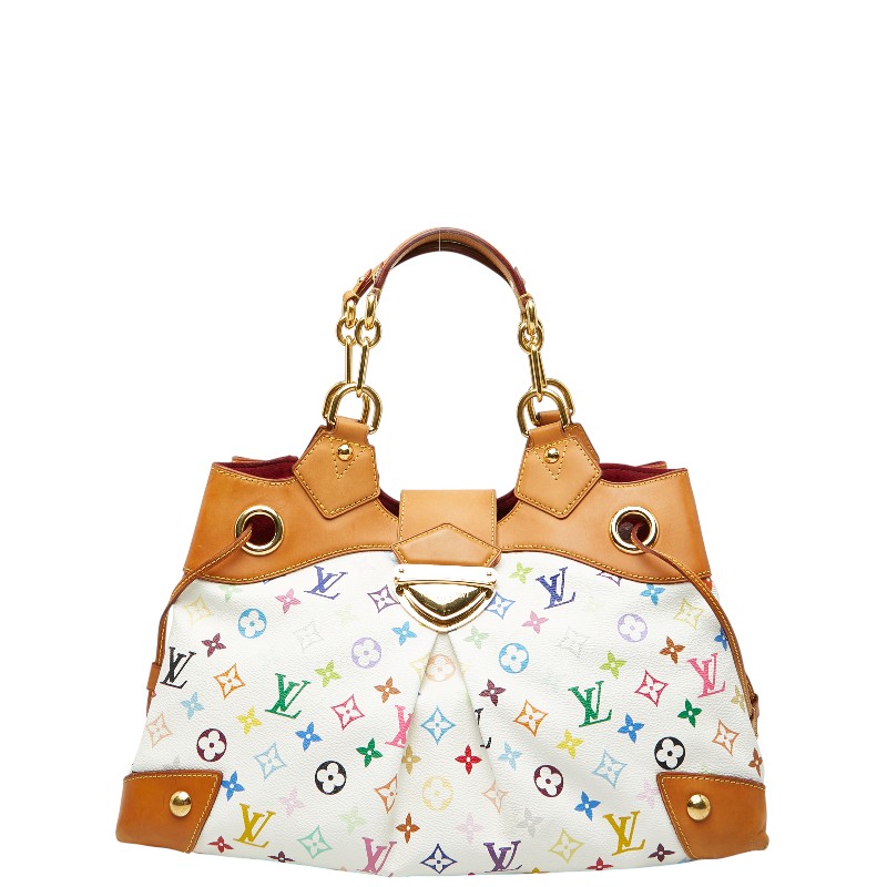 ルイ ヴィトン モノグラム マルチカラー ウルスラ ハンドバッグ M40123 ブロン ホワイト PVC レザー レディース LOUIS VUITTON 【中古】｜【銀座パリス】　店