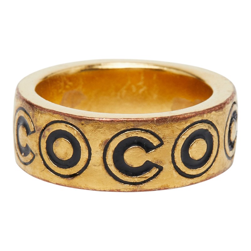 シャネル COCO リング 指輪 01A刻印 ゴールド メッキ レディース CHANEL 【中古】｜【銀座パリス】　店