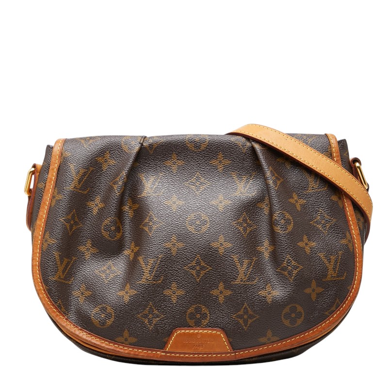 ルイ ヴィトン モノグラム メニルモンタンPM 斜め掛け ショルダーバッグ M40474 ブラウン PVC レザー レディース LOUIS VUITTON 【中古】|【銀座パリス】 店