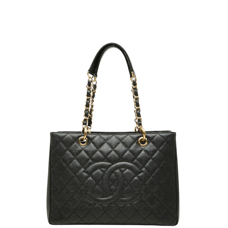シャネル ココマーク GST グランドショッピングトート チェーン ショルダーバッグ ブラック キャビアスキン レディース CHANEL 【中古】|【銀座パリス】 店