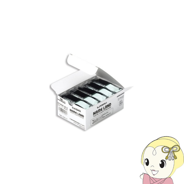 CR-21508 カシオ ネームランド テープカートリッジ 黄 18mm 5本入り XR-18YW-5P-E【KK9N0D18P】