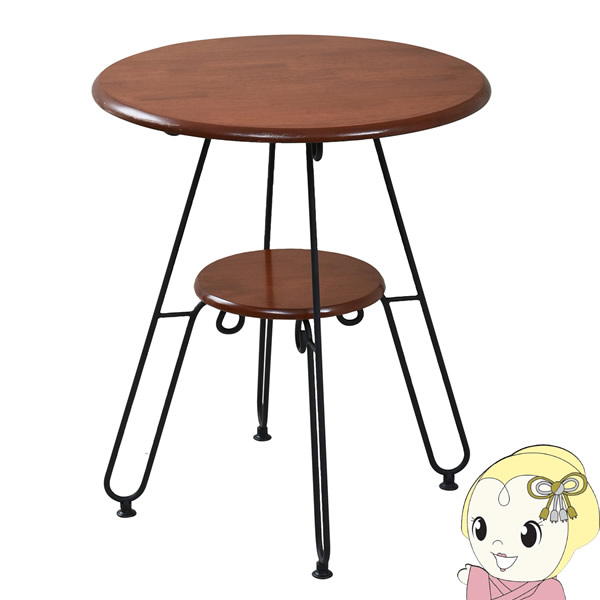 【ｴﾝﾄﾘｰで当店全品最大P5倍 7/19 20時～7/26 1:59迄】カフェテーブル 丸 テーブル ヨーロッパ風 ロートアイアン 家具 おしゃれ　ブラック　黒【KK9N0D18P】｜ぎおん店 11,096円