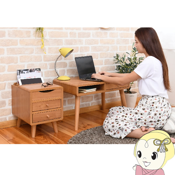 【4/18限定 ﾀﾞｲﾔﾓﾝﾄﾞ会員ならｴﾝﾄﾘｰで当店全品最大P8倍】デスク ロータイプ 幅65 奥行40 パソコンデスク ローデスク 引き出し付き 収納 ミニデスク ナチュラル　おしゃれ　JKプラン【KK9N0D18P】