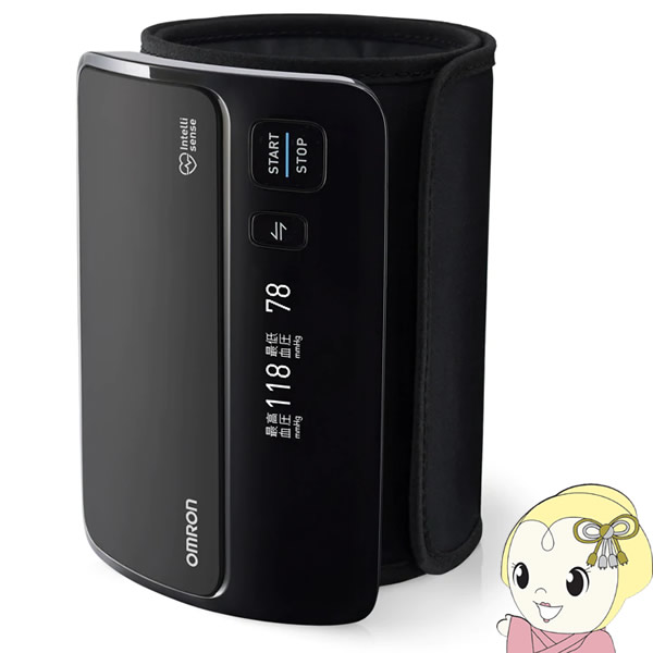 オムロン 上腕式 血圧計 本体 カフ一体型 ブラック HEM-7600T-BKN