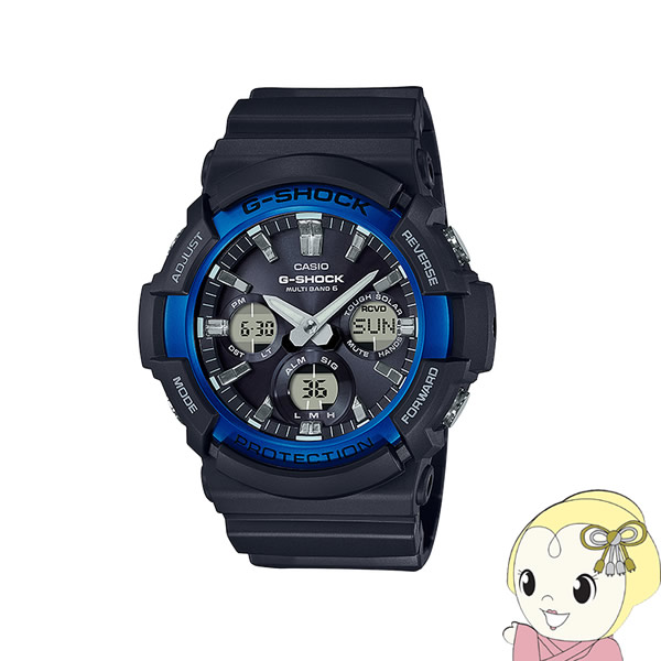 カシオ CASIO G-SHOCK GAW-100B-1A2JF [電波ソーラー ブラック/ブルー]【KK9N0D18P】