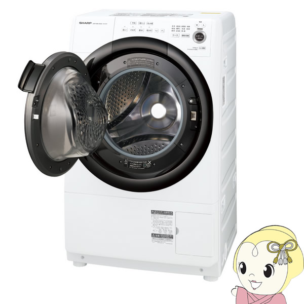 ぎおん店 Kk9n0d18p 洗濯7 0kg 洗濯乾燥機 設置込 左開き 生活家電 乾燥3 5kg 洗濯乾燥機 関東 四国は送料無料 離島除く シャープ Es S7f Wl 在庫僅少 ホワイト系 洗濯7 0kg ドラム式