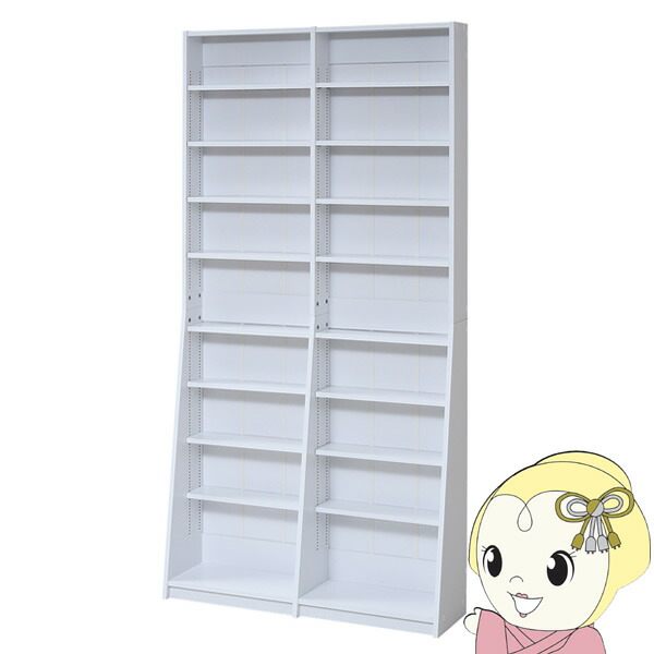 【4/18限定 ﾀﾞｲﾔﾓﾝﾄﾞ会員ならｴﾝﾄﾘｰで当店全品最大P8倍】シェルフ 1cmピッチ 文庫本収納ラック 幅90 本棚 高さ 180 cm リビングシェルフ おしゃれ【KK9N0D18P】