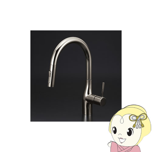 【直送】 KVK シングルシャワー付混合栓 吐水口回転規制110°・80°対応 ダークブラックめっき 寒冷地仕様 KM6061ZVECBN【KK9N0D18P】
