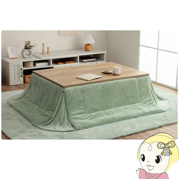 【エントリーで当店全品最大P5倍 7/19 20時~7/26 1:59迄】【在庫処分】こたつ布団 長方形 イケヒコ 省スペース 無地調 ピスタチオグリーン ラピアス【KK9N0D18P】|ぎおん店