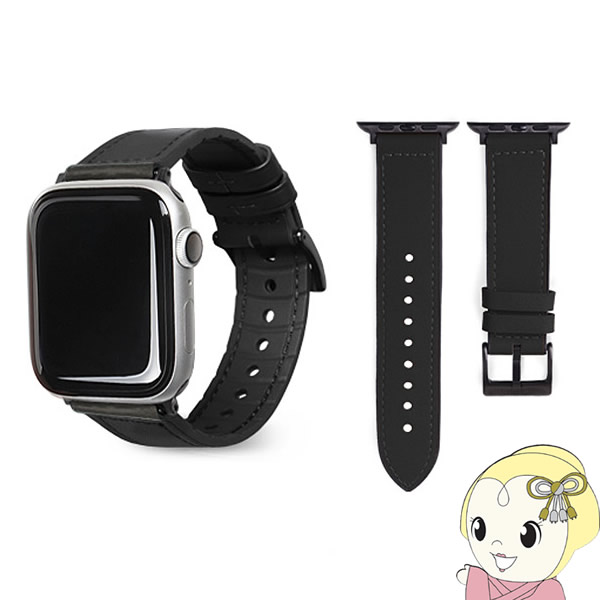 Apple Watch 40/38mm 用 レザーストラップ エア BK EGD20599AW【KK9N0D18P】