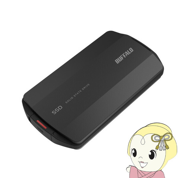 【4/18限定 ﾀﾞｲﾔﾓﾝﾄﾞ会員ならｴﾝﾄﾘｰで当店全品最大P8倍】【在庫僅少】ポータブルSSD 2TB Type-C/Type-A両対応 防塵 防滴 IP55 バッファロー SSD-PHP2.0U3-BA【KK9N0D18P】