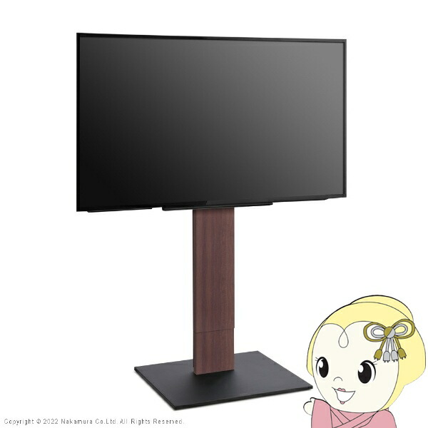 テレビ受像機台 WALLインテリアテレビスタンドV5 御機嫌手合い 32～80v相応う 大型テレビ受像機相応う うしろ側納める 吊りひも納める 独立独歩型 キャスター付き添い人【KK9N0D18P】