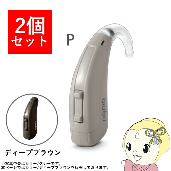 【2個セット】 シグニア SIGNIA Fun P ファン P 補聴器 両耳兼用 耳掛け型デジタル 中度～高度難聴用 ディープブラウン【KK9N0D18P】