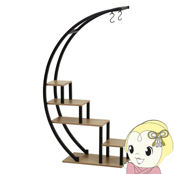 【ｴﾝﾄﾘｰで当店全品最大P5倍 7/19 20時～7/26 1:59迄】ディスプレイラック アーチ型　KD ブラック プランタースタンド　おしゃれ【KK9N0D18P】｜ぎおん店