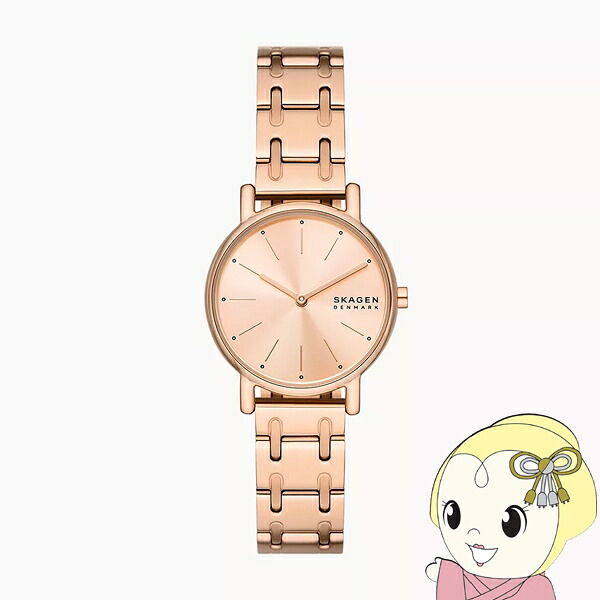 【4/18限定 ﾀﾞｲﾔﾓﾝﾄﾞ会員ならｴﾝﾄﾘｰで当店全品最大P8倍】【在庫限り】SKAGEN（スカーゲン） 腕時計「SIGNATUR LILLE」 ステンレス ブレスレットウォッチ ローズゴールド SKW3125【KK9N0D18P】