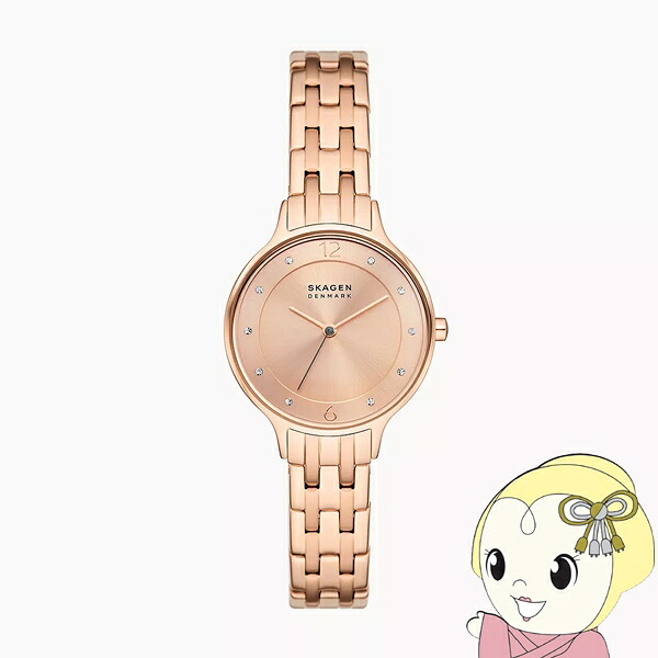 【在庫限り】SKAGEN（スカーゲン） 腕時計「ANITA LILLE」 ステンレス ブレスレットウォッチ ローズゴールド SKW3128【KK9N0D18P】