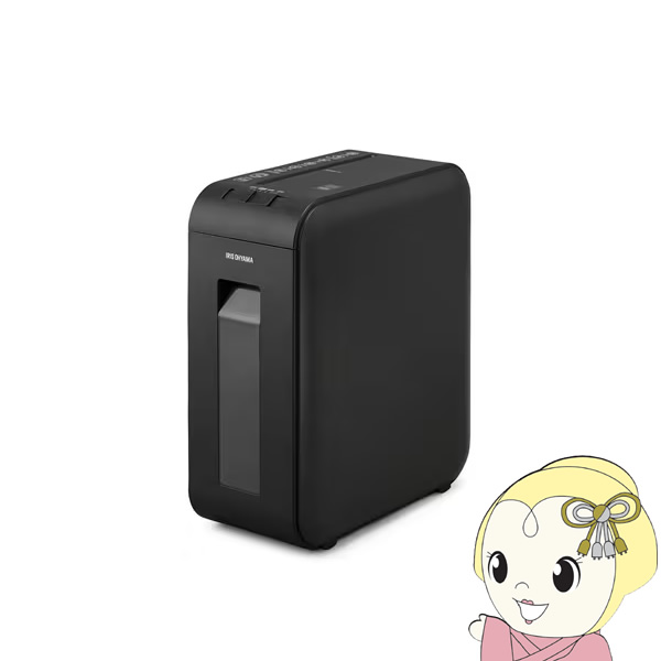 【ｴﾝﾄﾘｰで当店全品最大P5倍 7/19 20時～7/26 1:59迄】【在庫あり】パーソナルシュレッダー アイリスオーヤマ 超静音 4枚同時細断 マイクロクロスカット 容量12L オフィス 家庭用 ブラック P4HMSV-B【KK9N0D18P】｜ぎおん店