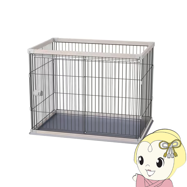 アイリスオーヤマ 犬用 ウッディサークル アッシュグレー PWSR-1280HV 【KK9N0D18P】