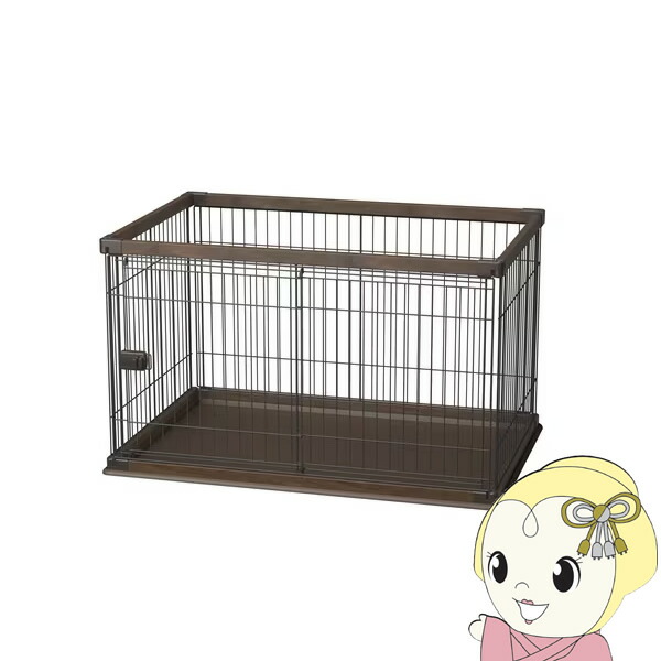 アイリスオーヤマ 犬用 サークル ウッディサークル ウォールナット PWSR-1280V【KK9N0D18P】