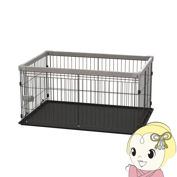 【エントリーで当店全品最大P5倍 7/19 20時~7/26 1:59迄】アイリスオーヤマ 犬用 ウッディシステムサークル アッシュグレー SWS-1200【KK9N0D18P】|ぎおん店