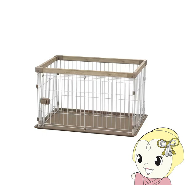 アイリスオーヤマ 犬用 ウッディサークル お掃除楽ちん ナチュラル P-SWS-900【KK9N0D18P】