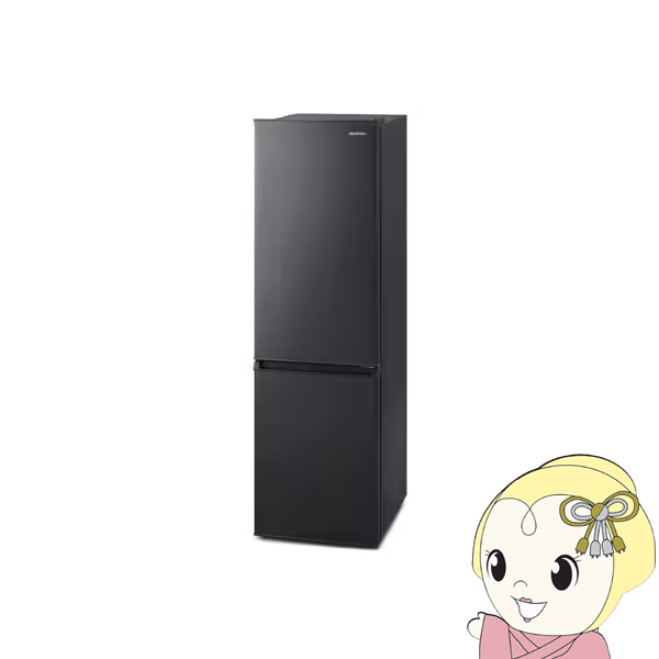 【エントリーで当店全品最大P5倍 7/19 20時~7/26 1:59迄】冷凍冷蔵庫 170L 2ドア アイリスオーヤマ IRSD-17A-B ブラック【KK9N0D18P】|ぎおん店