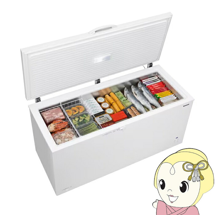 [予約 約1-2週間以降]冷凍庫【標準設置費込】Panasonic パナソニック 500L 上開き NR-FC50M1-W　ぎおん【KK9N0D18P】｜ぎおん店