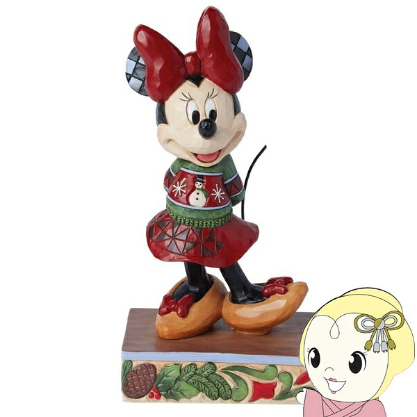 enesco エネスコ クリスマスセーターを着たミニー フィギュア 6015003【KK9N0D18P】