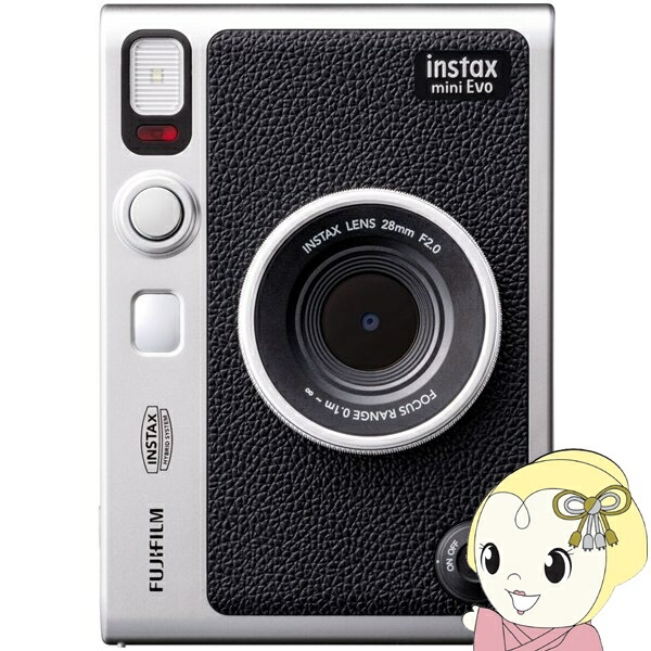 【6/5は継続期間押さえるｸｰﾎﾟﾝ書き著す】【店卸し資産境界線】インスタント写真機 INSTAX mini Evo チェキ USB Type-C相応う  黒いこと 【KK9N0D18P】