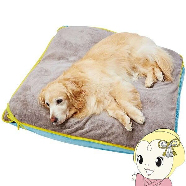 【店卸し資産極限点】愛玩動物用ビーズ臥榻 ペティオ (Petio) zuttone 寝心地が分かりやすいリラックスビーズベッド 洗える雨合羽つや消し付 犬用 猫用 大大きさ W25770【KK9N0D18P】