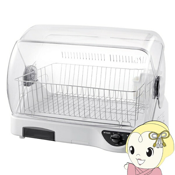 タイガー TIGER 食器乾燥器 サラピッカ 温風式 6人分 DHG-T401-WY ピュアホワイト 【KK9N0D18P】