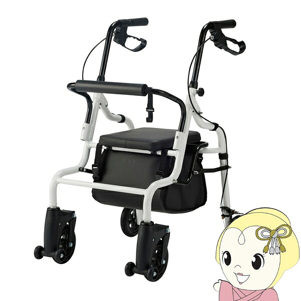 【エントリーで当店全品最大P5倍 7/19 20時~7/26 1:59迄】歩行車 歩行器 コエル スルーン歩行車 KOL-01 アルミフレーム 段差 カゴ載せ 買い物カゴ ショッピング 屋外 屋内 マキテック ホワイト【KK9N0D18P】|ぎおん店