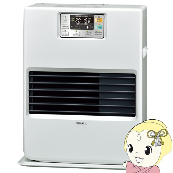 予約]コロナ FF式輻射石油ストーブ FF-6825PR-W ホワイト PRシリーズ