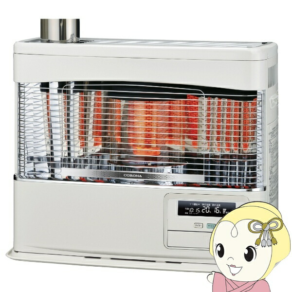 楽天市場】[予約]コロナ 煙突式輻射＋床暖 石油ストーブ UH-7725PR-W