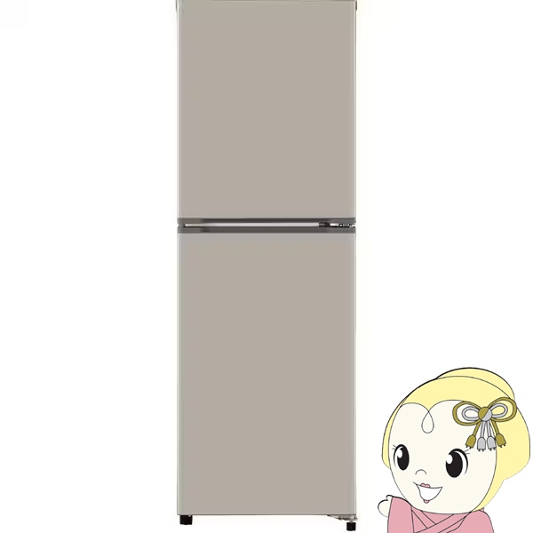 【ｴﾝﾄﾘｰで当店全品最大P5倍 7/19 20時～7/26 1:59迄】[予約 約1週間以降]冷蔵庫 AQUA アクア 160L 幅48cm 右開き 2ドア SIMPLE＋シリーズ グレージュ AQR-16A-C【KK9N0D18P】｜ぎおん店