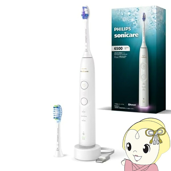 電動歯刷子 フィリップス Philips ソニッケアー Sonicare 6500つづき物 HX7410/09 白いこと【KK9N0D18P】