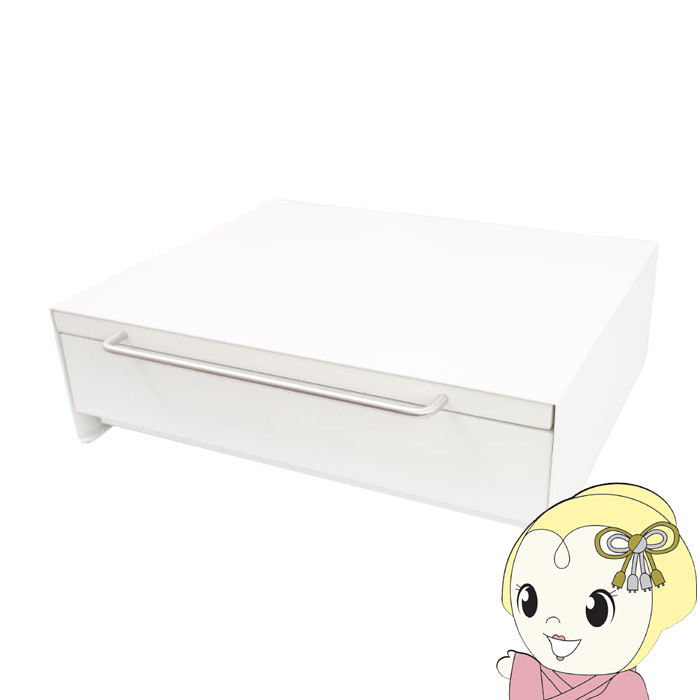 【メーカー直送】サンコー 組み立て不要 レンジ下スライドテーブル&収納ラック KTEXTASWH【KK9N0D18P】｜ぎおん店