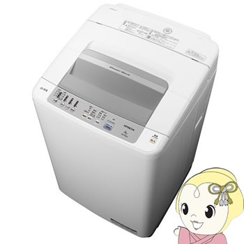 【キャッシュレス5％還元店】日立 全自動洗濯機 8kg 白い約束 ホワイト NW-R803-W【KK9N0D18P】