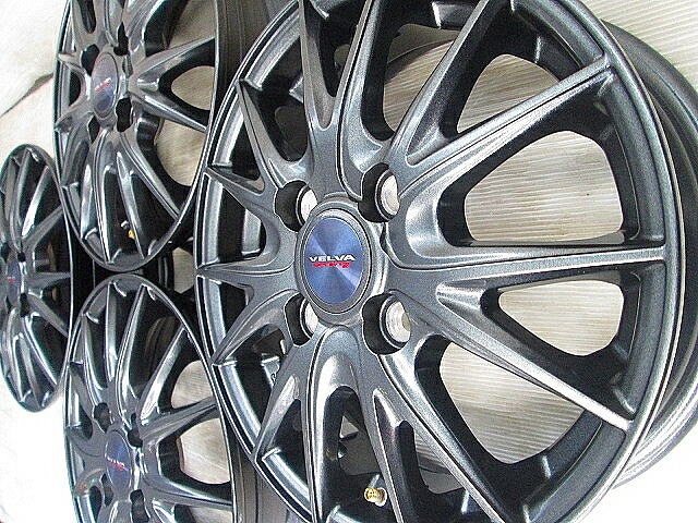 【中古ホイール 13インチ】【Weds VELVA SPORTII】【中古ホイール 13インチ】 装着車種ピクシス ゼスト バモス ライフ モコ