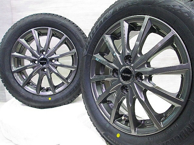 【中古ホイール 14インチ ＆ 中古スタッドレスタイヤ 155/65R14】【中古ホイール 14インチ ＆ 中古スタッドレスタイヤ 155/65R14】 N-BOX タント デイズ アルト スペーシア キャロル