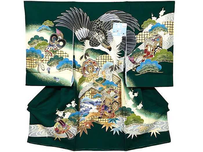 100 の保証 楽天市場 お宮参り 着物 お祝着 産着 赤ちゃん 百日 晴れ着 和装 一つ身 お宮参りきもの 高級正絹男の子祝宮参り 緑 鷹 小槌 御所車 5018 送料無料 Smtb Kd ギャラリー華藍 数量は多 Lexusoman Com